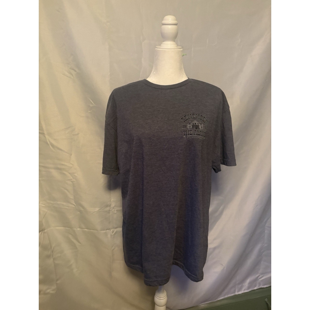 Remember The Alamo San Antonio Texas T-Shirt Men’s 2XL Gray 1836 History